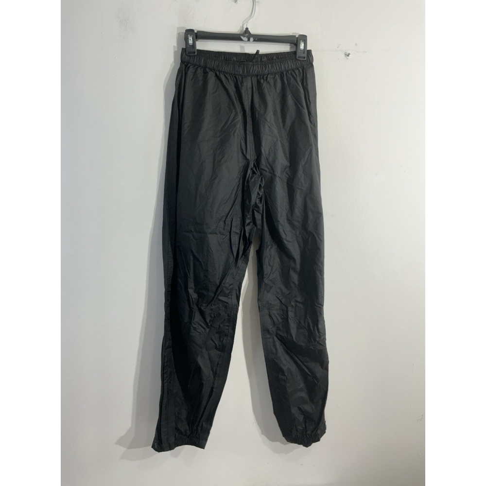Womans Campor Rain Pants Pullon Medium Black Water Proof Elastic